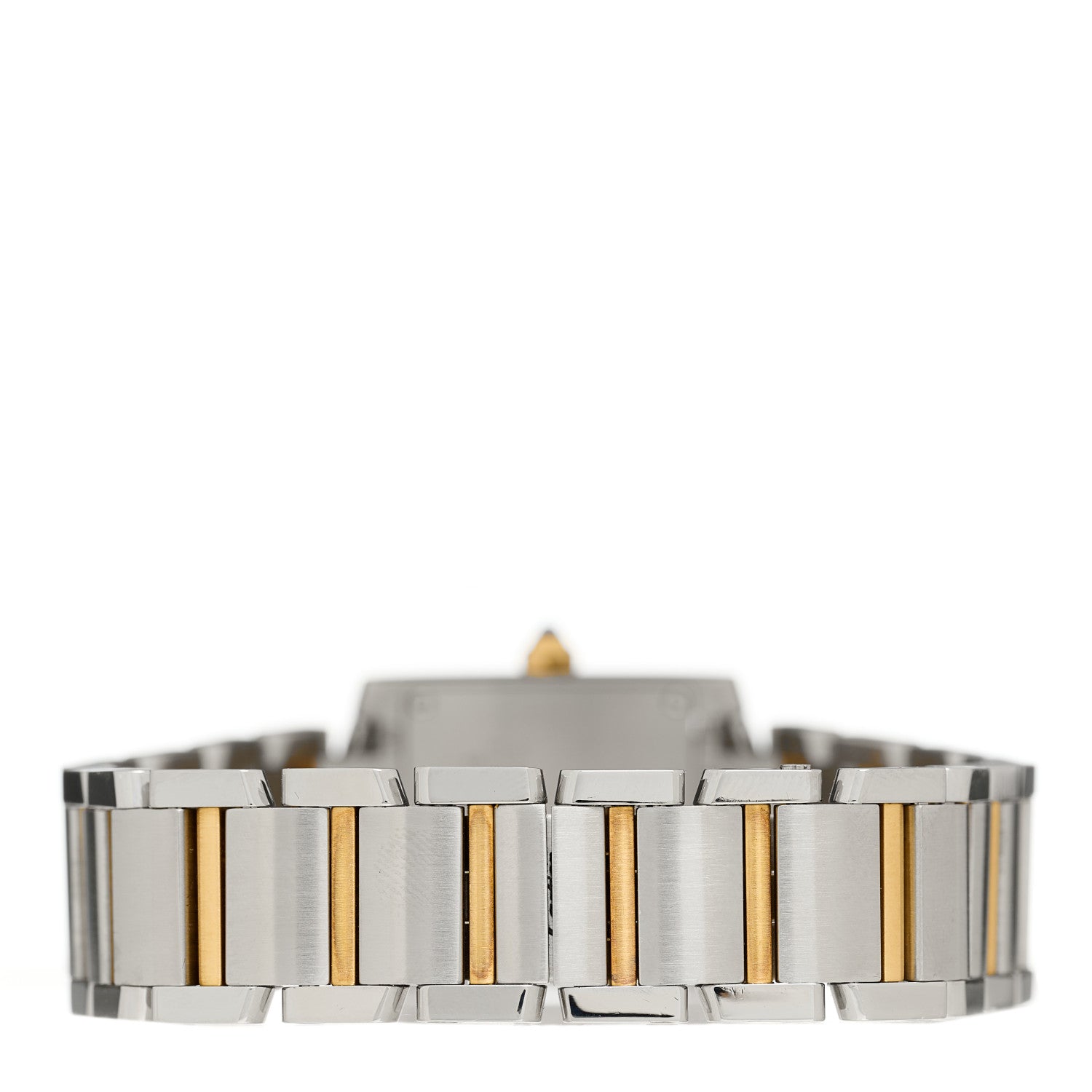 Cartier Stainless Steel 18K Yellow Gold 20mm Tank Francaise Quartz Watch 3 of 4