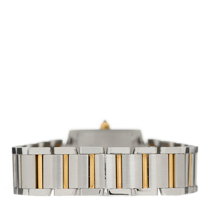 Cartier Stainless Steel 18K Yellow Gold 20mm Tank Francaise Quartz Watch 3 of 4