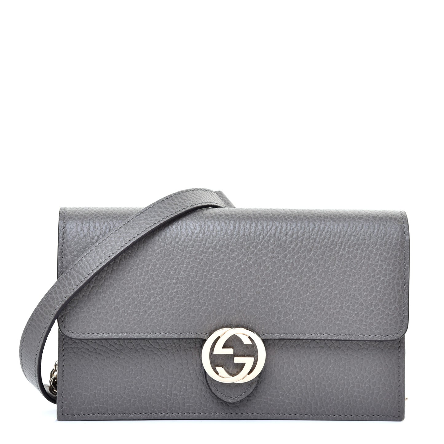 Dollar Calfskin Interlocking G Chain Wallet Loess
