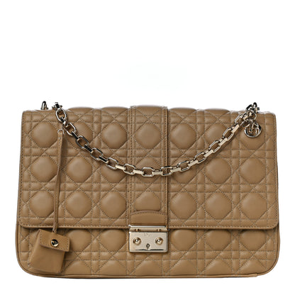 Christian Dior Lambskin Cannage Large Miss Dior Flap Beige 1 of 10