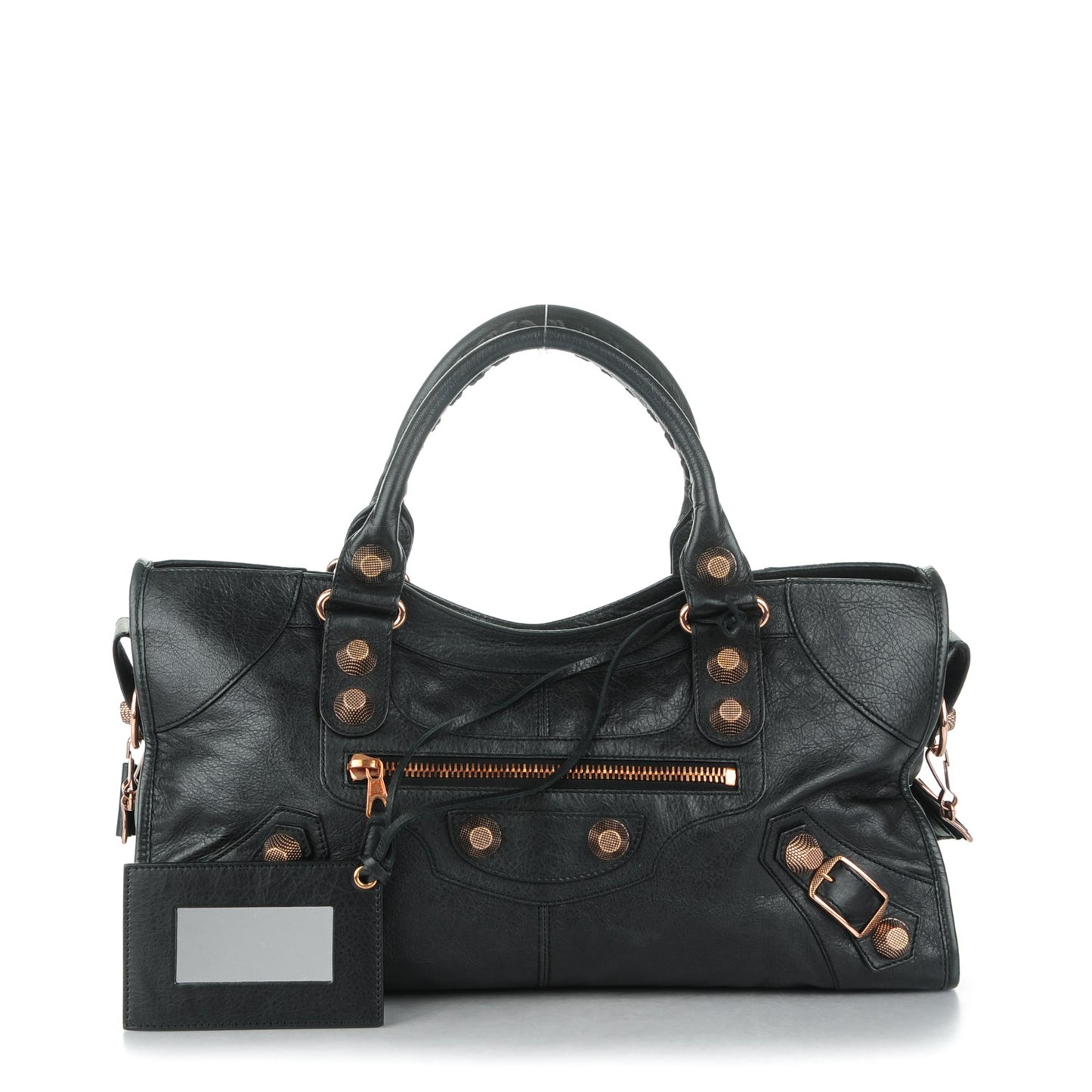 Agneau Giant 21 Rose Gold Hardware Part Time Black
