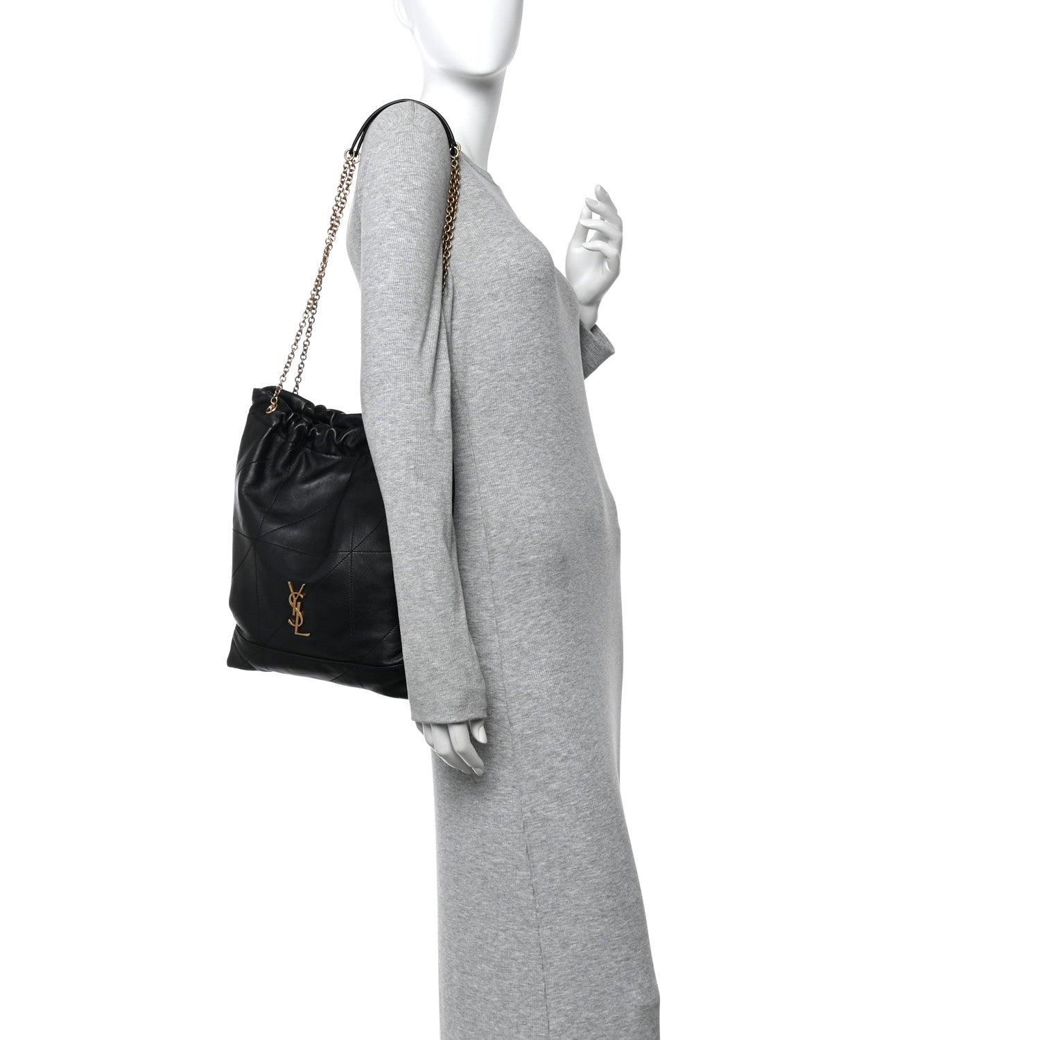 Saint Laurent モノグラム ボディーバッグ LE MONOGRAMME CROSSBODY BAG IN CASSANDRE CANVAS AND SMOOTH LEATHER