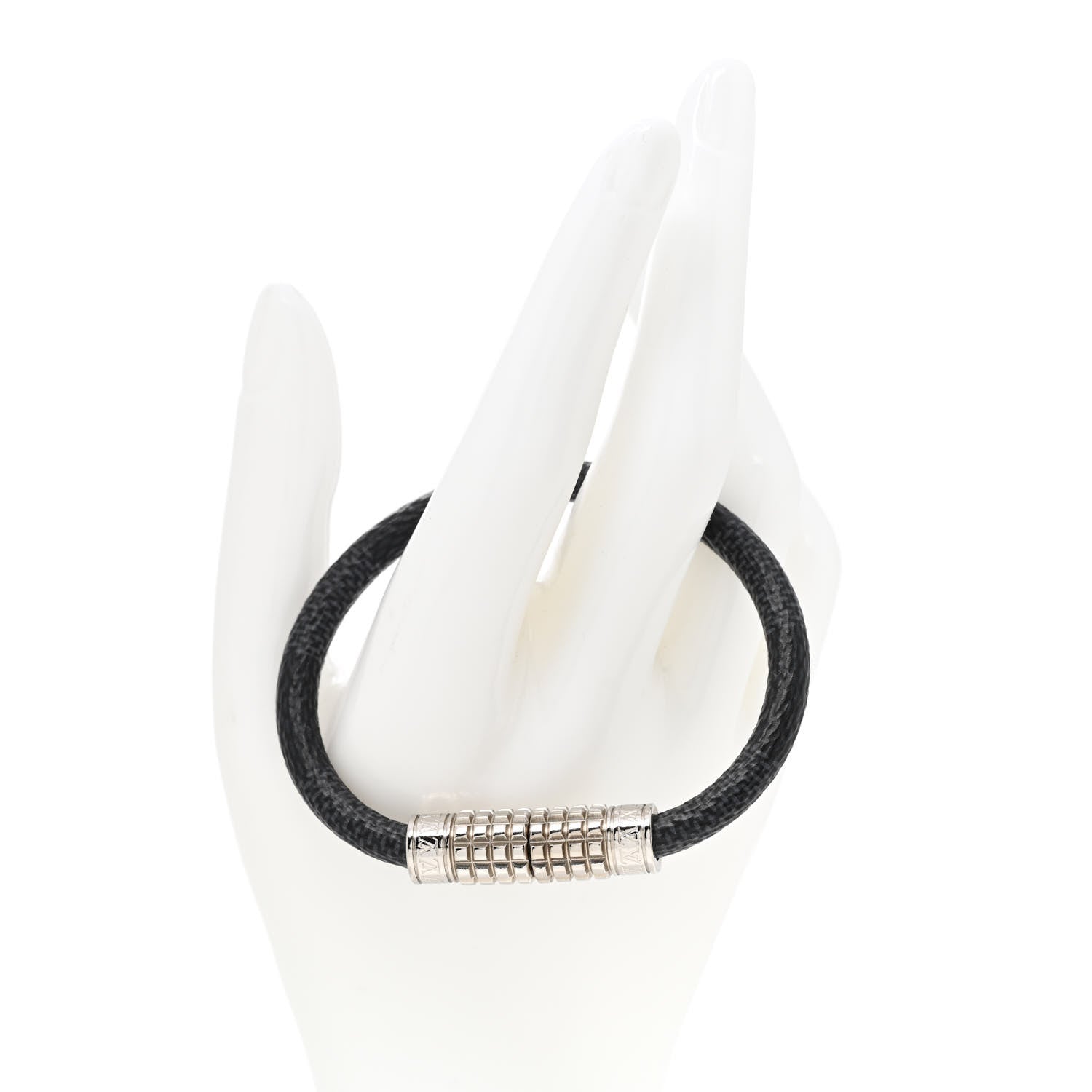 Louis Vuitton Damier Graphite Digit Bracelet 19 2 of 6