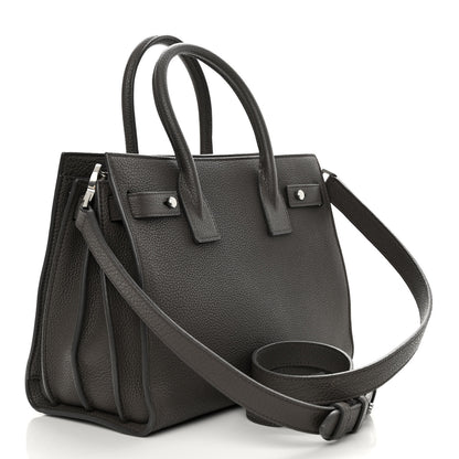 Saint Laurent Grained Calfskin Baby Sac De Jour Souple Fog 3 of 15