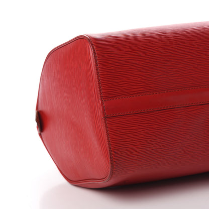 Louis Vuitton Epi Speedy 30 Castillan Red 17 of 20