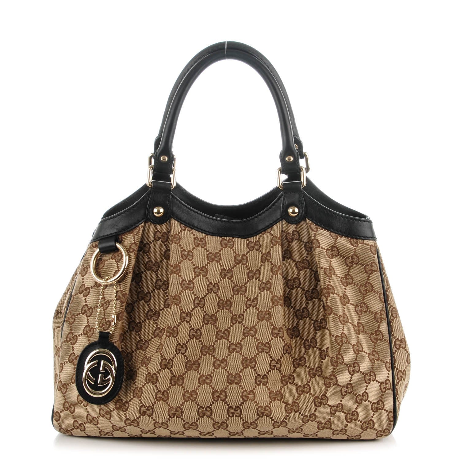 Gucci Monogram Medium Sukey Tote Beige Ebony Black 1 of 7