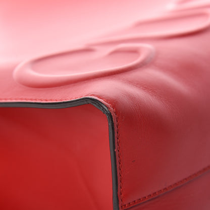 Gucci Calfskin Embossed Medium XL Tote Red 12 of 15