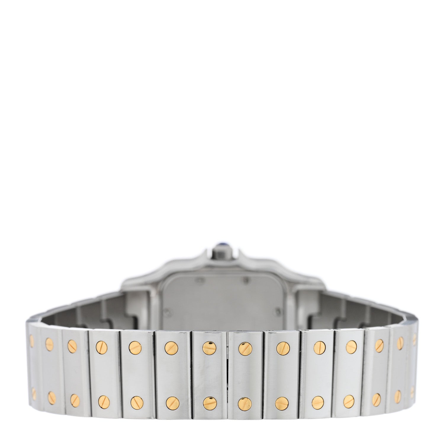 Cartier Stainless Steel 18K Yellow Gold 29mm Santos De Cartier Galbee Quartz Watch 3 of 4