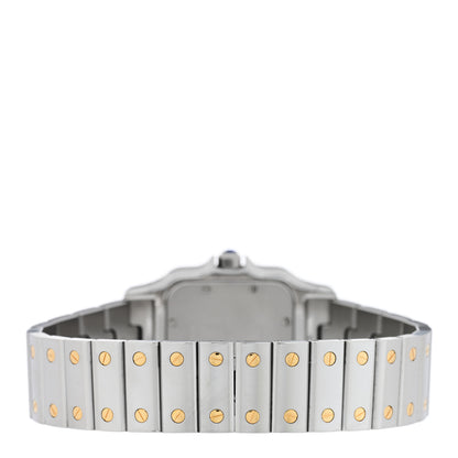 Cartier Stainless Steel 18K Yellow Gold 29mm Santos De Cartier Galbee Quartz Watch 3 of 4