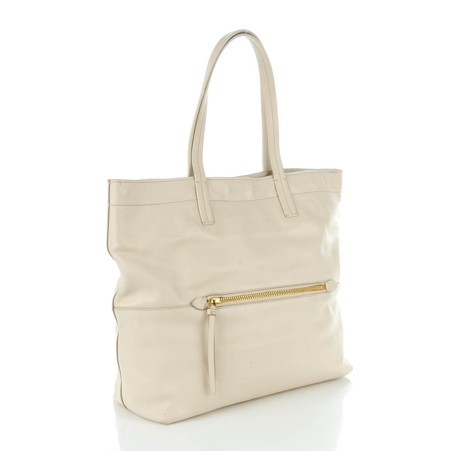 Vitello Soft Calf Shopping Tote Talco