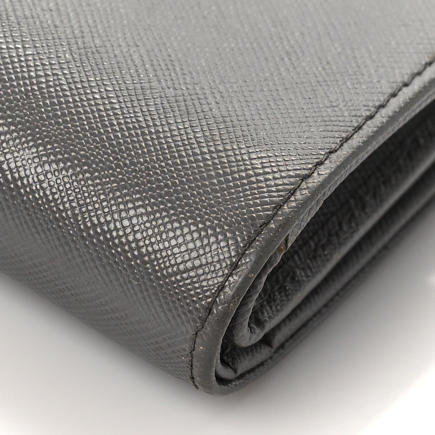 Prada Saffiano Metal Compact Wallet Marmo 9 of 11