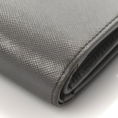 Prada Saffiano Metal Compact Wallet Marmo 9 of 11