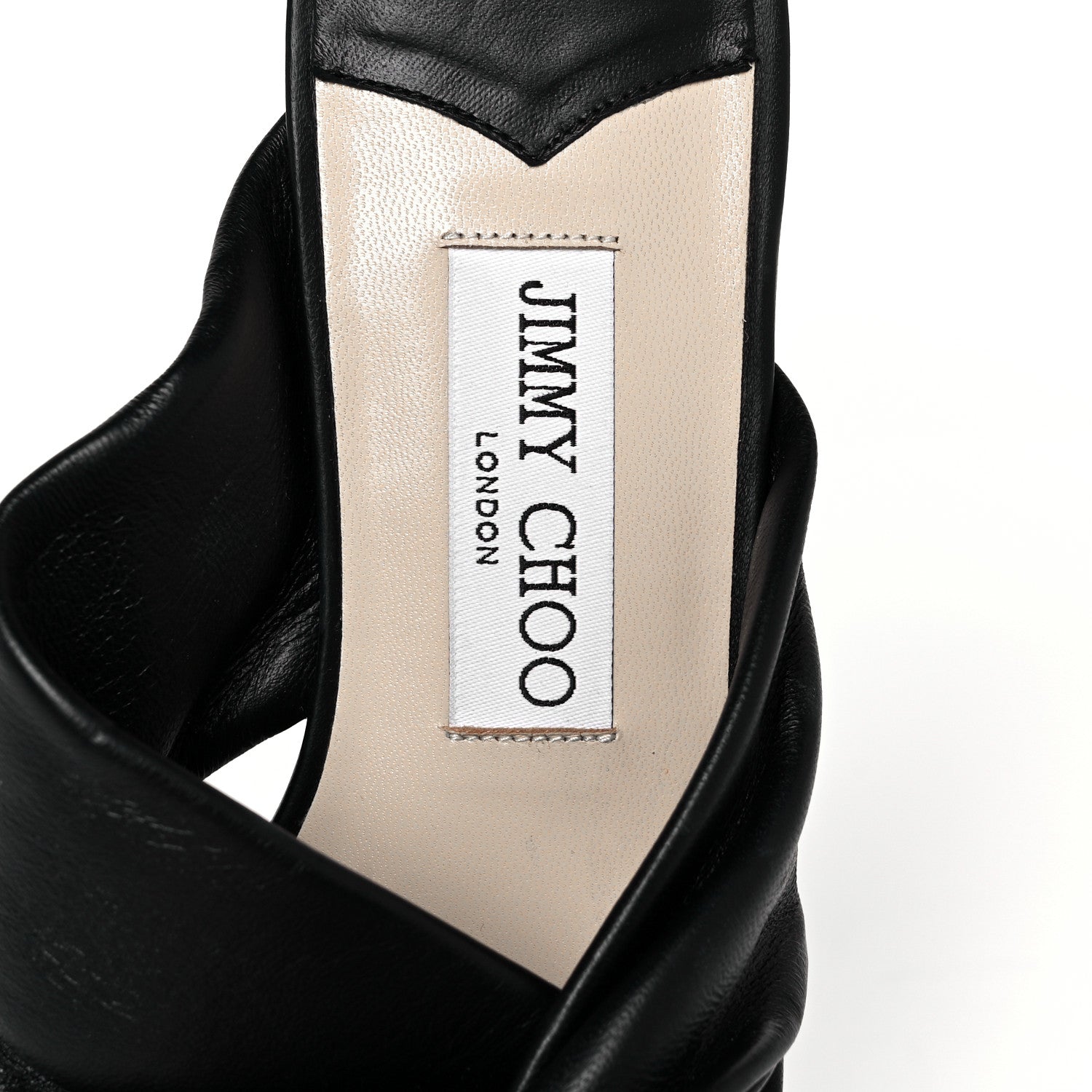 Jimmy Choo Nappa Narisa Flat Sandals 36 Black 7 of 8