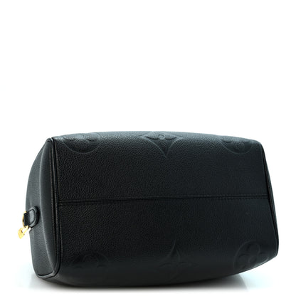 Louis Vuitton Empreinte Monogram Giant Speedy Bandouliere 25 Black 4 of 10