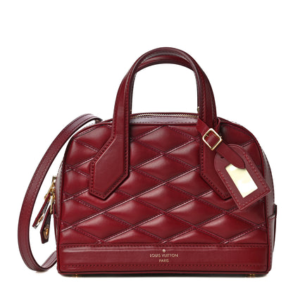 Louis Vuitton Lambskin Malletage Mini Dora Carmine 1 of 11
