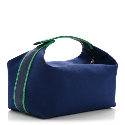 Hermes Canvas Large Bride-A-Brac Pouch Marine 3 of 9