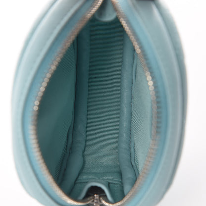 Chanel Lambskin Quilted Zip Around Classic Coin Purse Light Blue 5 of 7