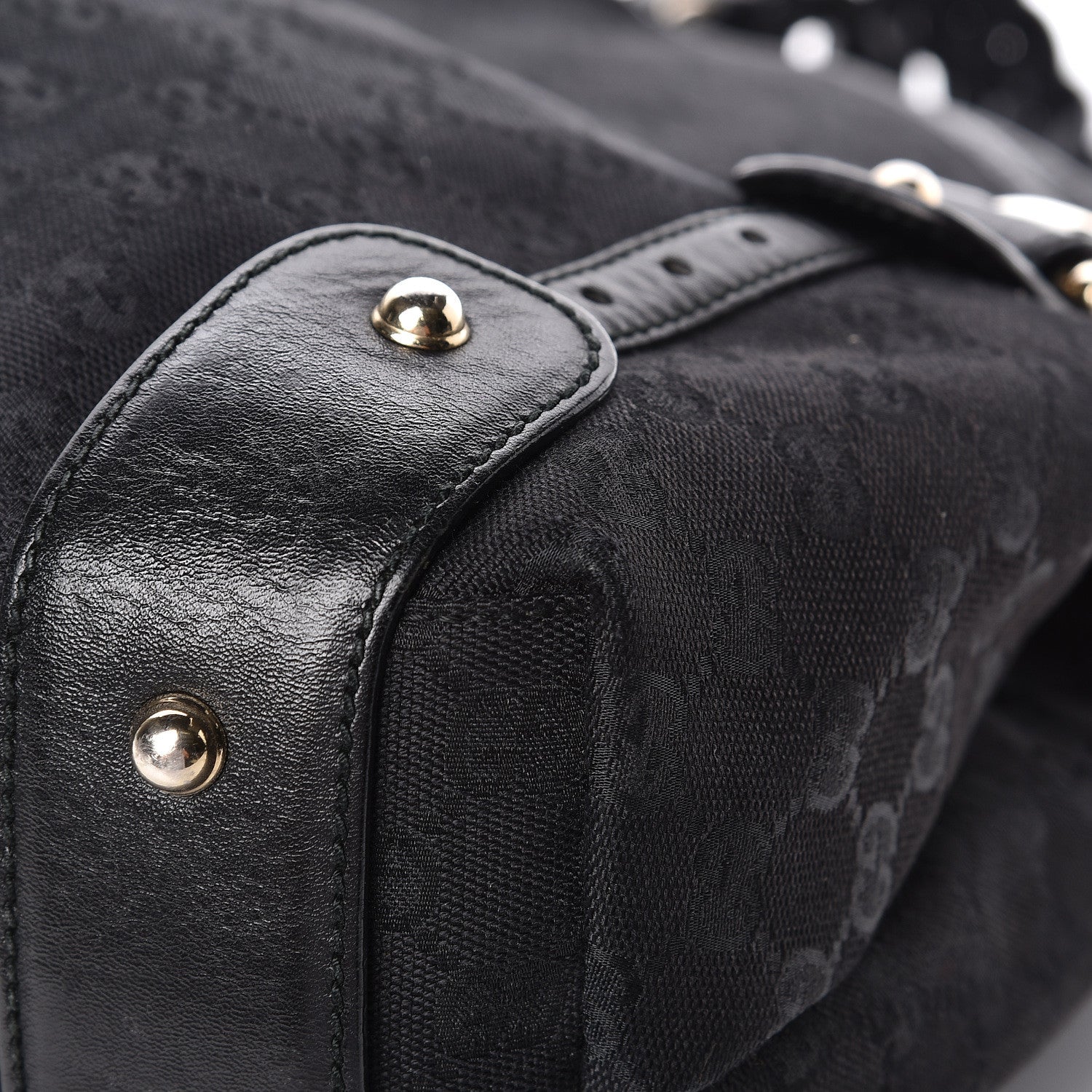Gucci Monogram Small Pelham Shoulder Bag Black 11 of 12