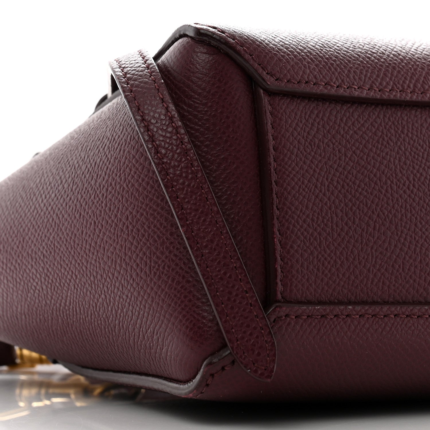 Celine Grained Calfskin Pico Belt Bag Acai 8 of 9
