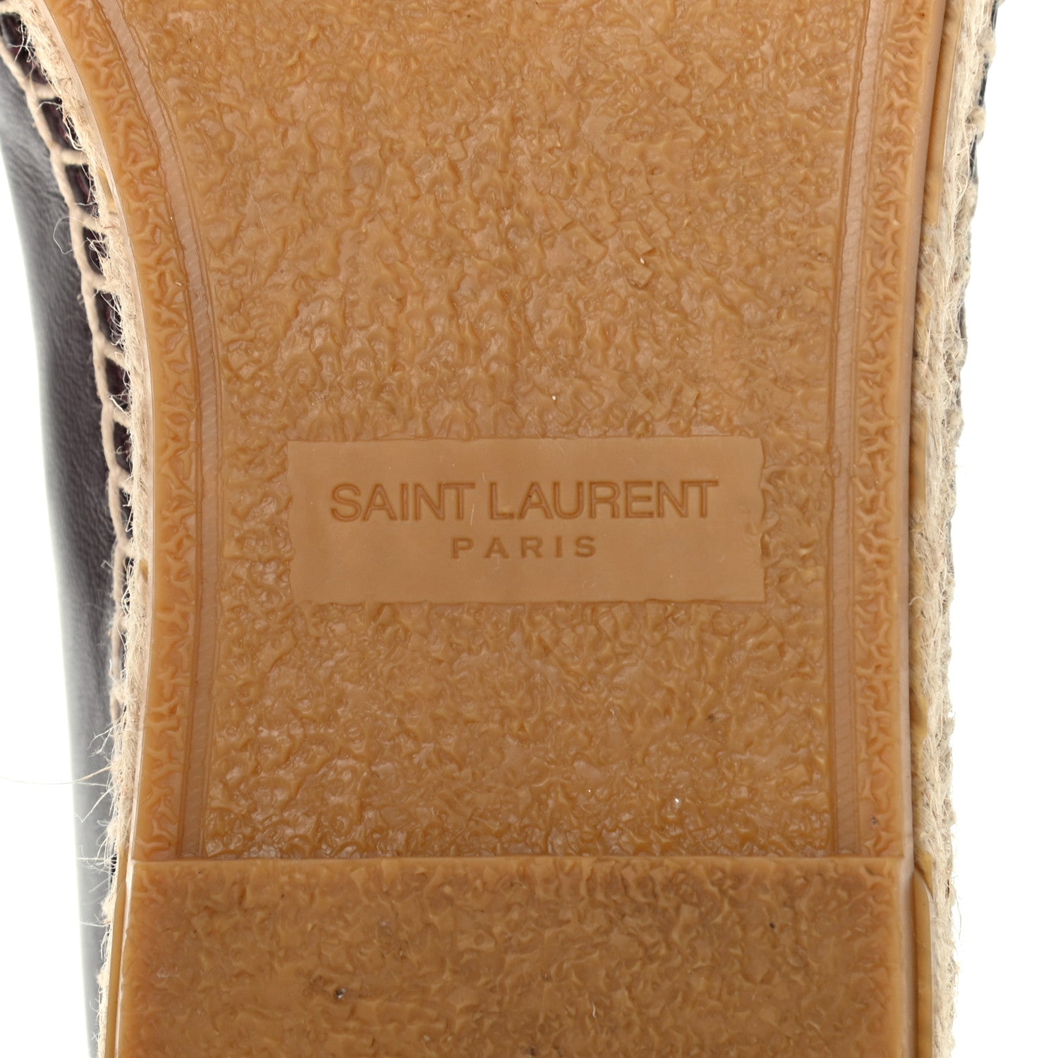 Saint Laurent Nappa Vendome Monogram Espadrilles 40.5 Barolo 7 of 10