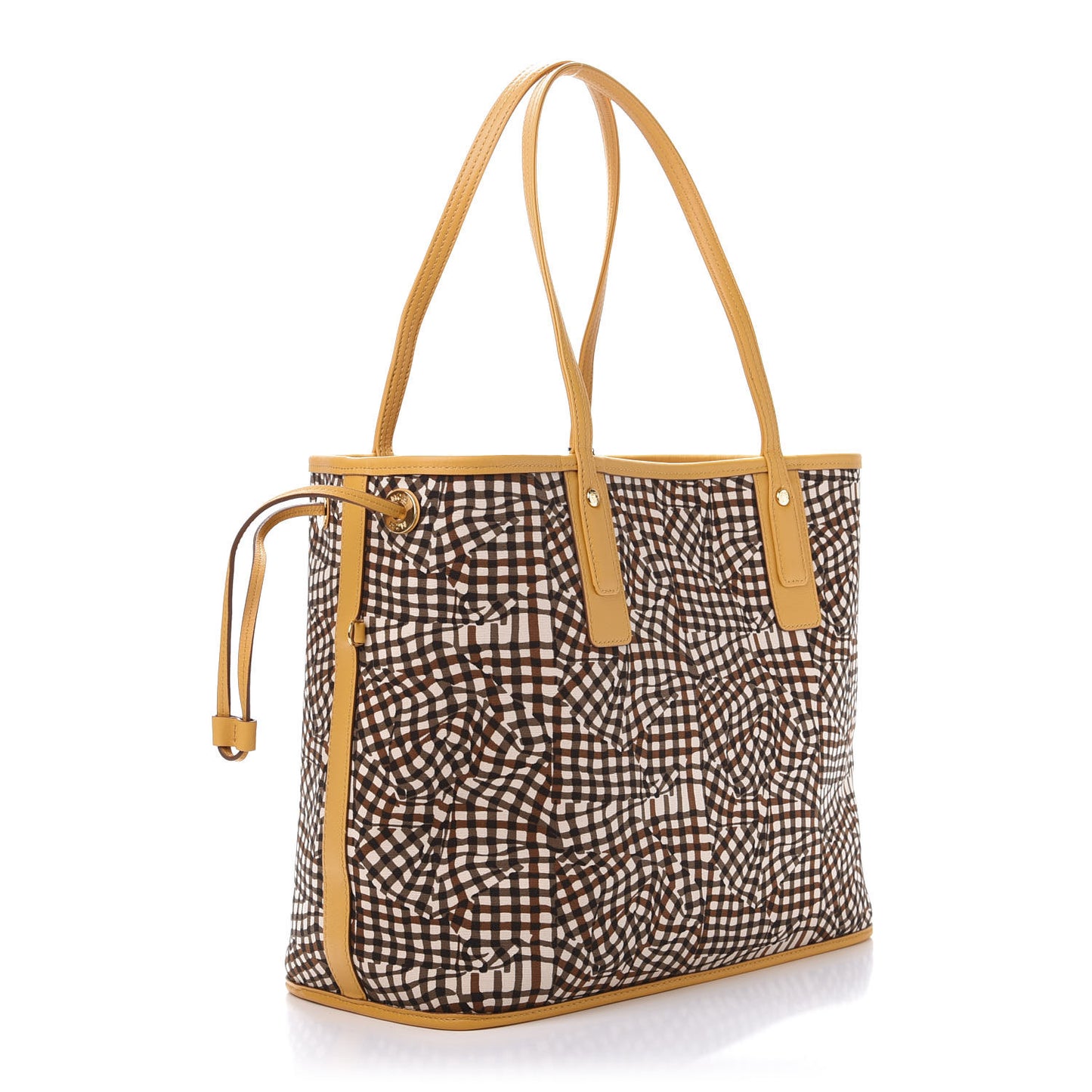 Visetos Medium Liz Reversible Shopper Tote Cognac Yellow