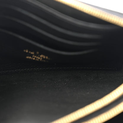 Louis Vuitton Empreinte Monogram Giant Double Zip Pochette Black Cream 7 of 18