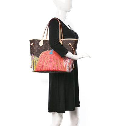 Louis Vuitton LV X YK Monogram Kusama Pumpkin Neverfull MM 2 of 11