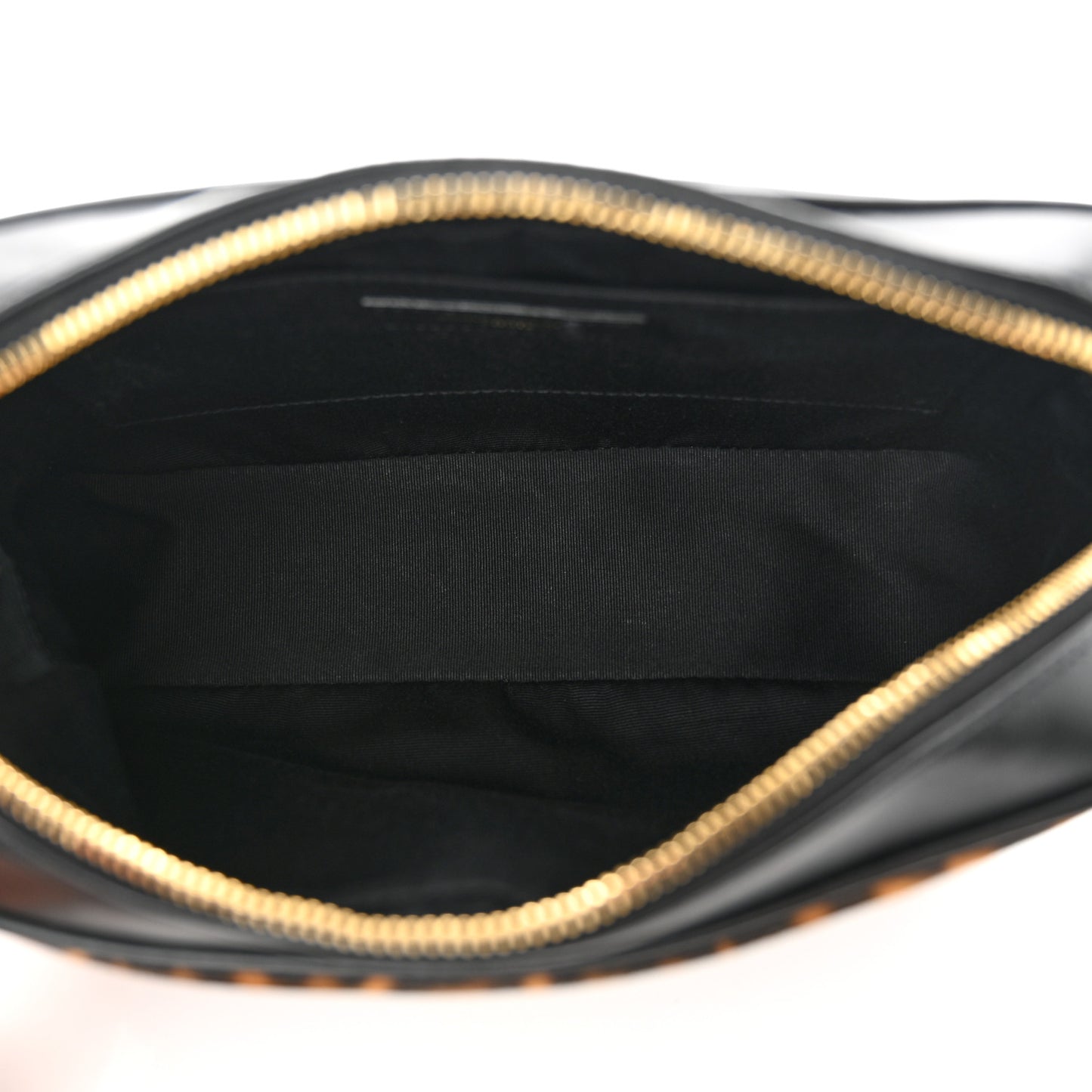 Calfskin Leopard Print Monogram Lou Camera Bag Black