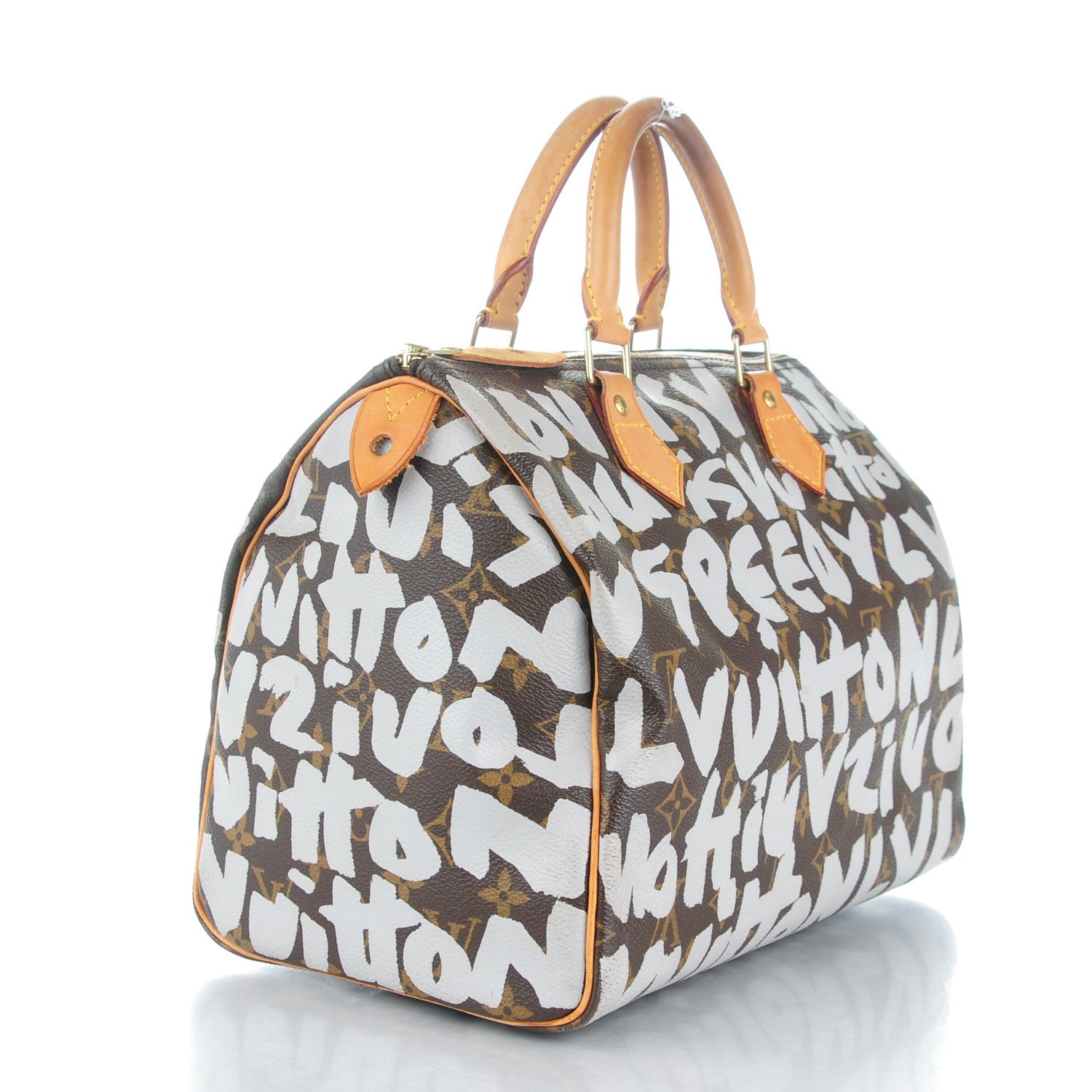 Louis Vuitton Monogram Graffiti Speedy 30 Silver 3 of 10