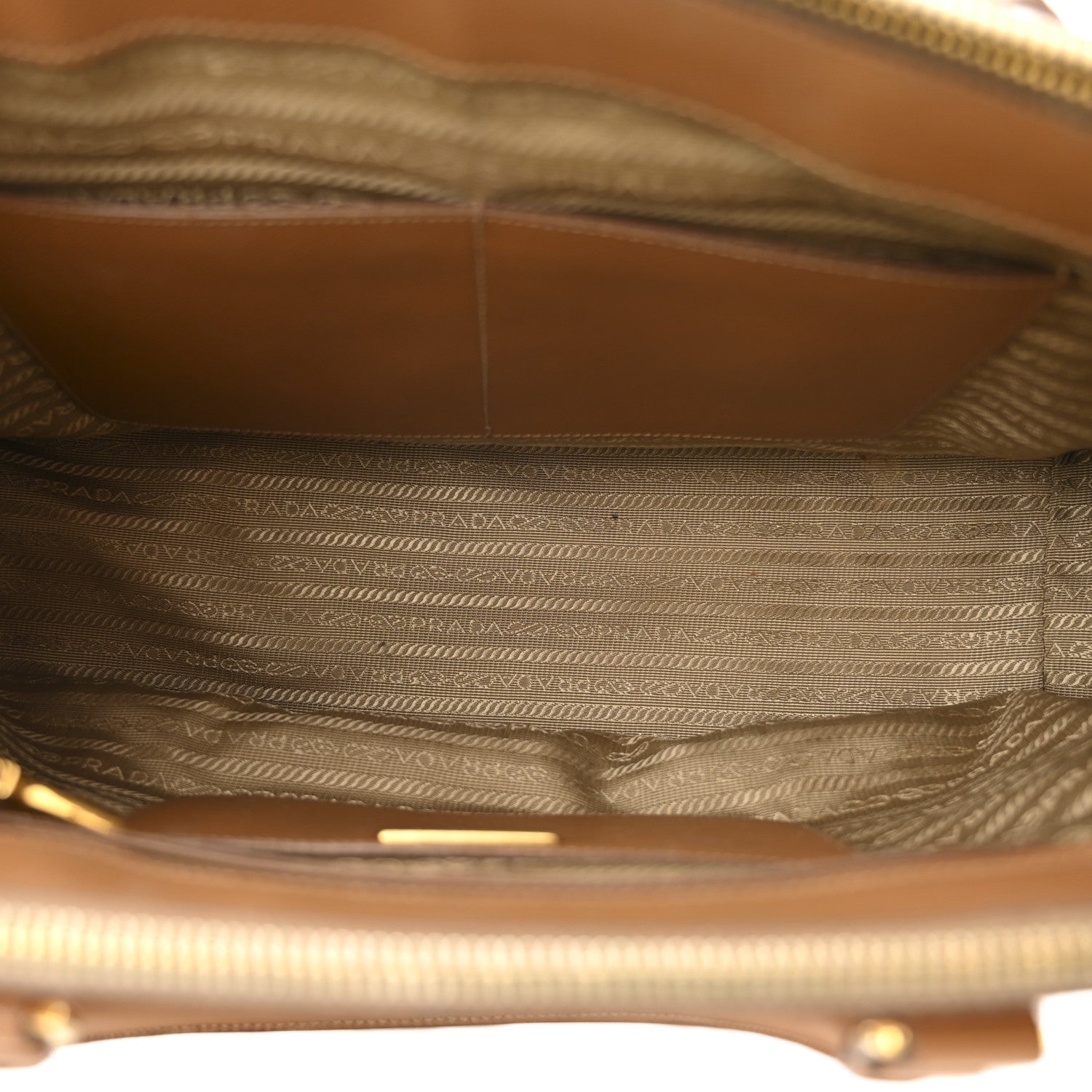 Prada Saffiano Medium Galleria Double Zip Tote Caramel 5 of 15