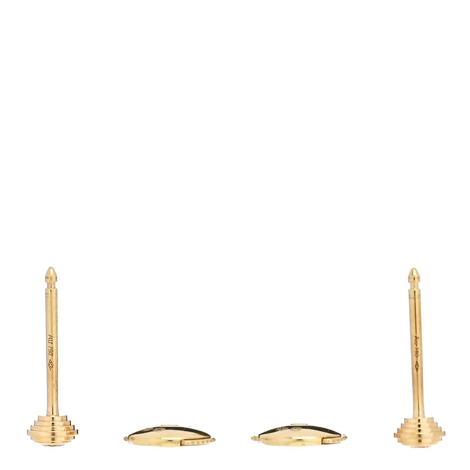 Cartier 18K Yellow Gold Diamond XS D'Amour Earrings 3 of 6