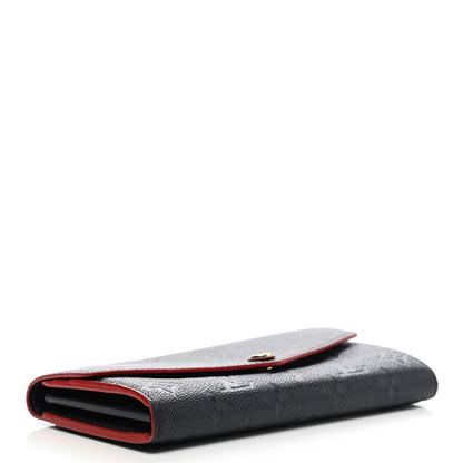Louis Vuitton Empreinte Sarah Wallet NM Marine Rouge 4 of 7