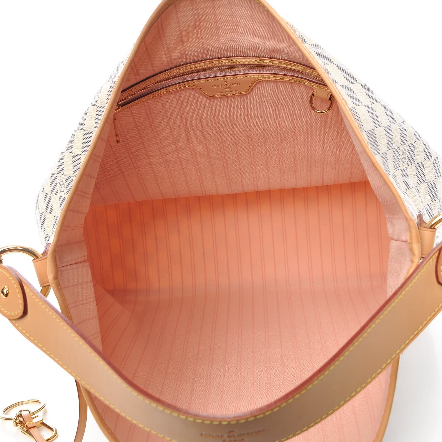 Louis Vuitton Damier Azur Delightful MM Rose Ballerine 5 of 7