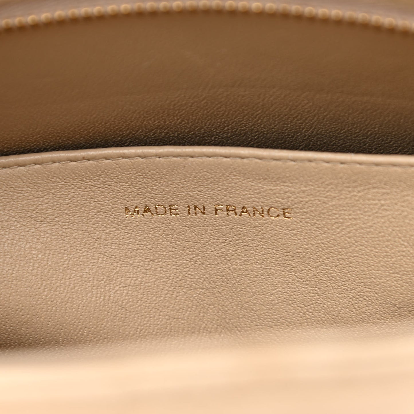 Lambskin Quilted Medallion Tote Light Beige