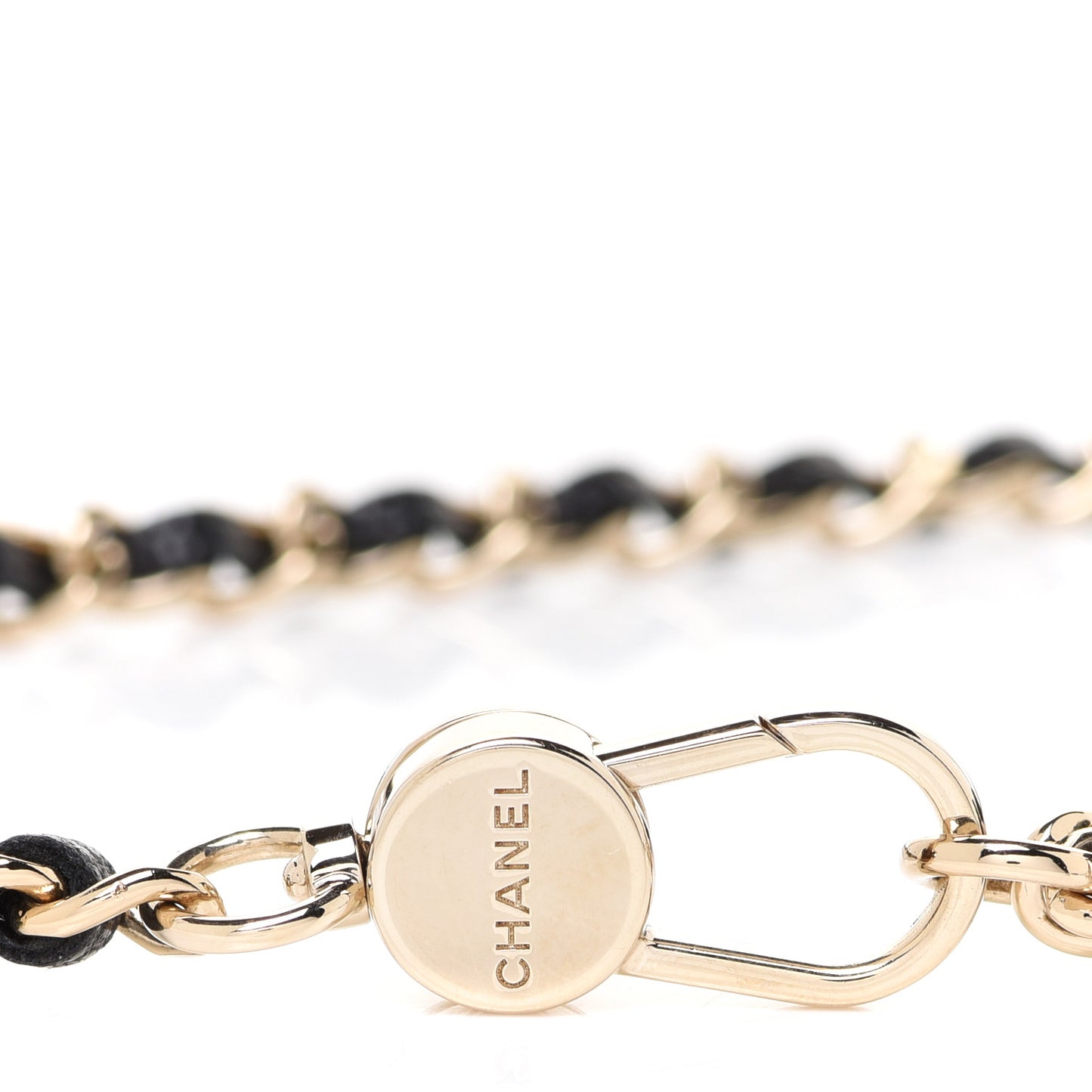 Caviar Quilted Mini Chain Belt Bag Black