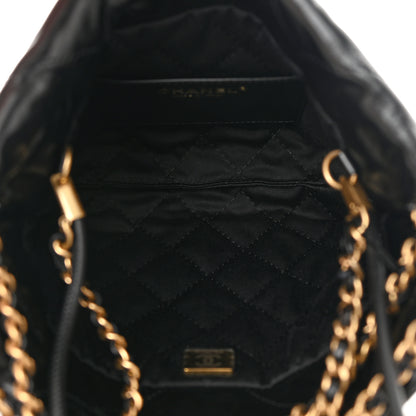 Chanel Shiny Calfskin Quilted Mini Chanel 22 Black 5 of 11