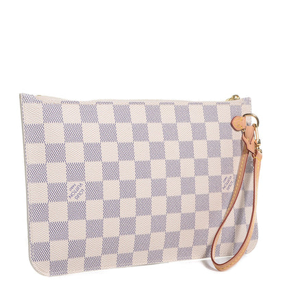 Louis Vuitton Damier Azur Neverfull MM GM Pochette 3 of 8