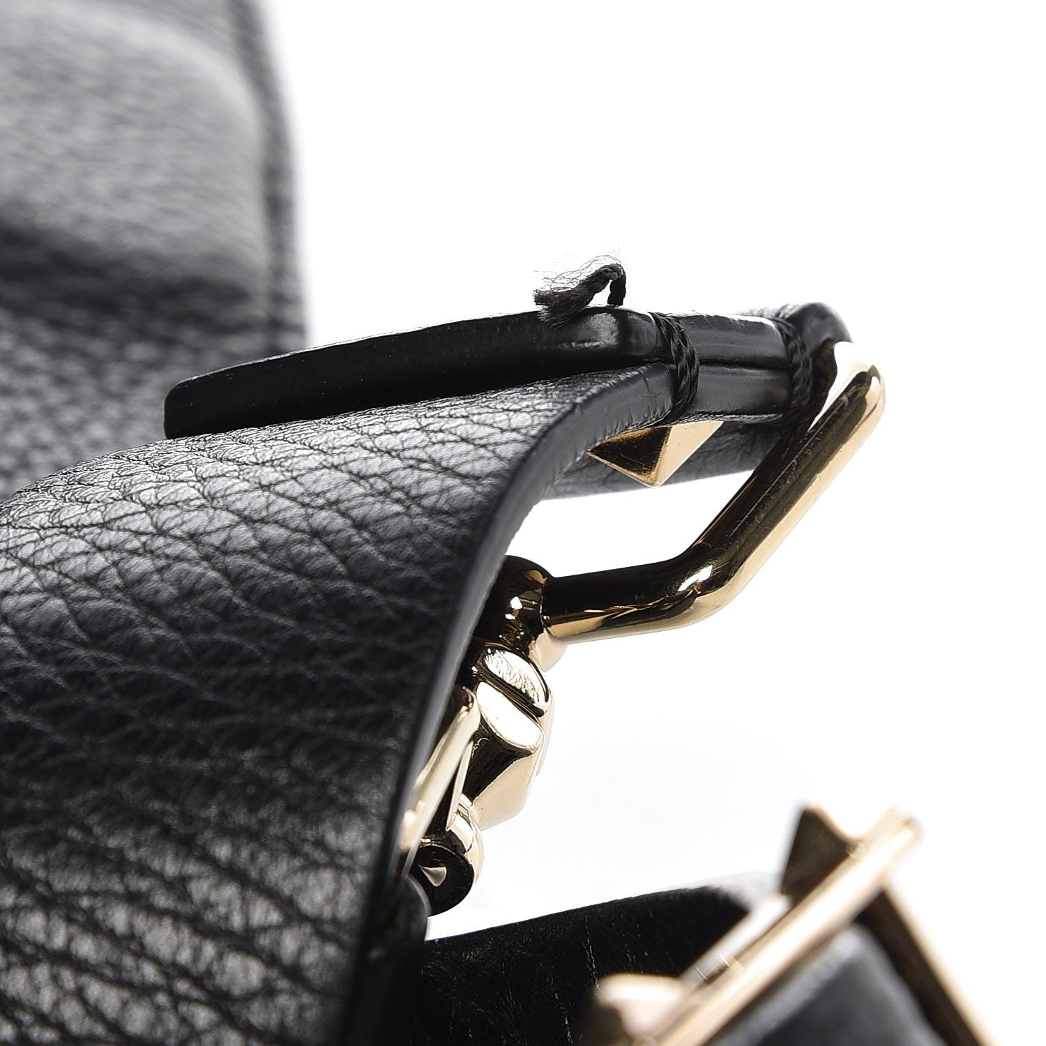 Valentino Garavani Pebbled Calfskin Small Rockstud Flip-Lock Messenger Bag Black 11 of 11