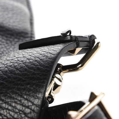Valentino Garavani Pebbled Calfskin Small Rockstud Flip-Lock Messenger Bag Black 11 of 11