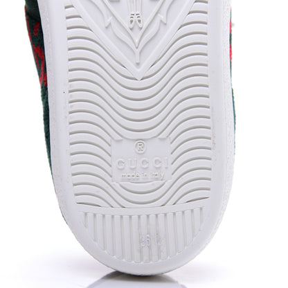 Gucci Terry Cloth GG Monogram Web Womens Ace Sneakers 36.5 Green Red 11 of 12