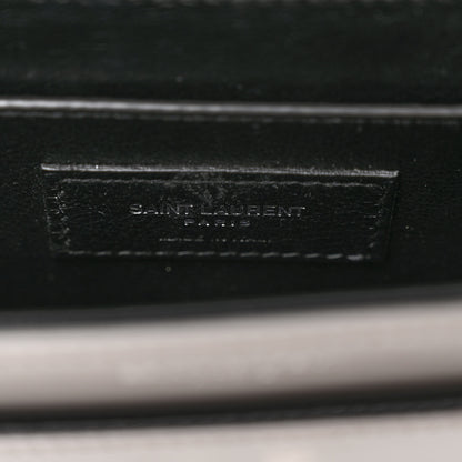 Saint Laurent Smooth Calfskin Small Solferino Satchel Storm 6 of 9
