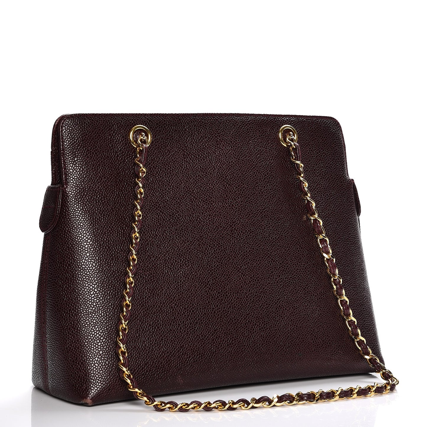 Caviar Shoulder Bag Bordeaux