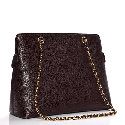 Chanel Caviar Shoulder Bag Bordeaux 3 of 11