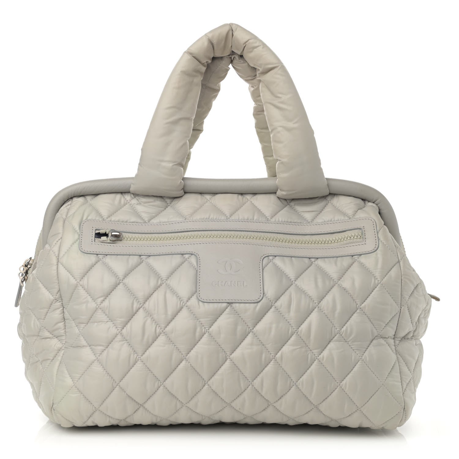 Chanel Nylon Coco Cocoon Bowler White 1 of 13