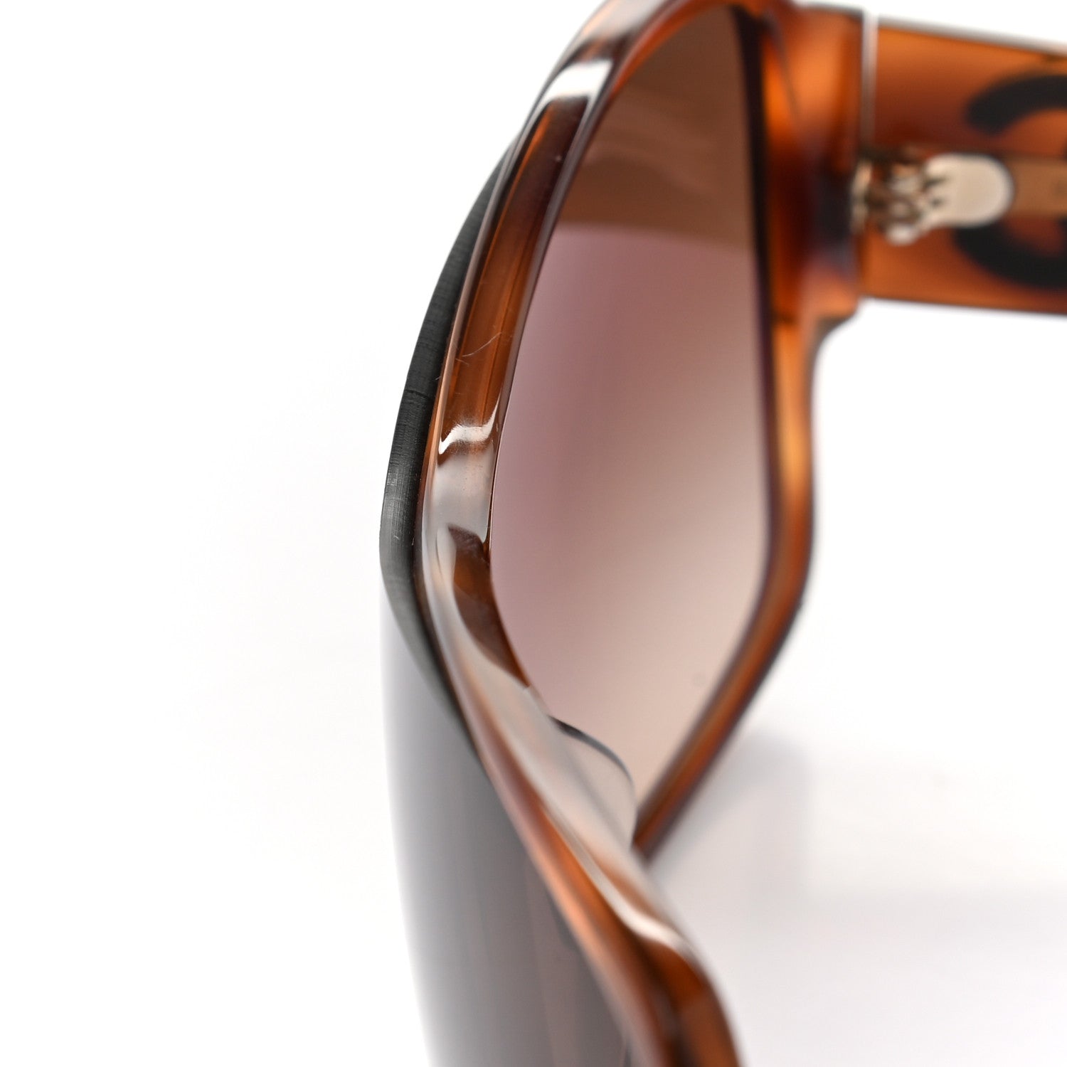 Chanel Acetate Shield Sunglasses 5449-A Dark Tortoise 8 of 9