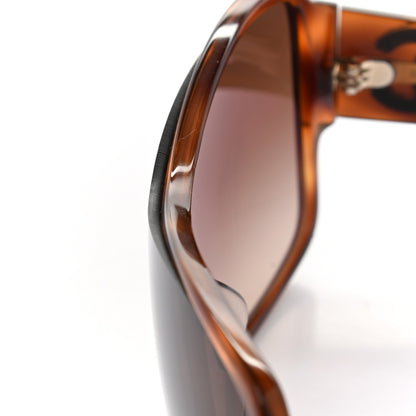 Chanel Acetate Shield Sunglasses 5449-A Dark Tortoise 8 of 9