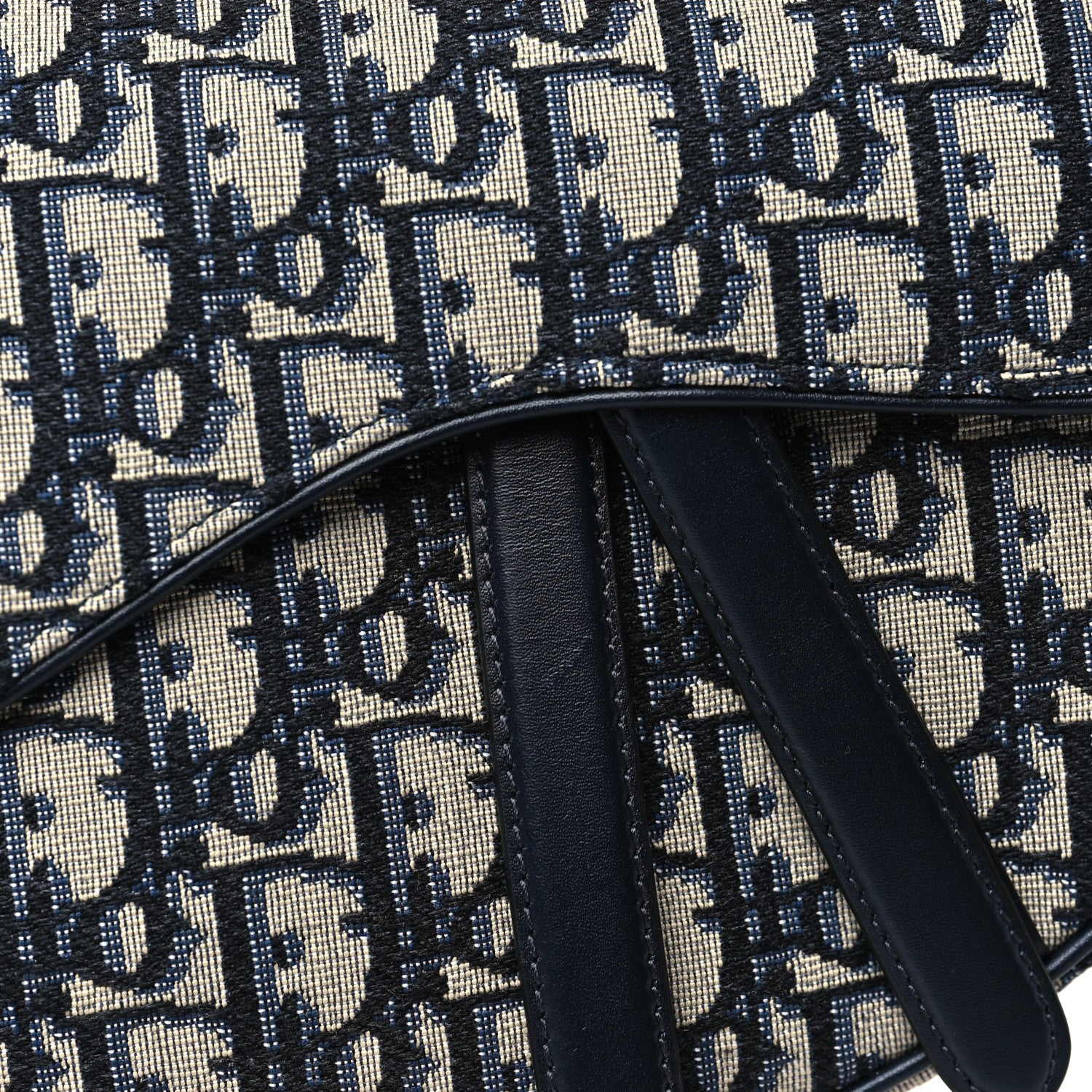 Christian Dior Oblique Saddle Bag Blue 10 of 10