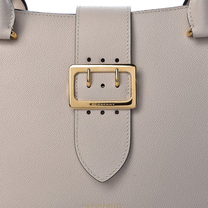 Burberry Soft Grain Calfskin Medium Buckle Tote Limestone 8 of 10