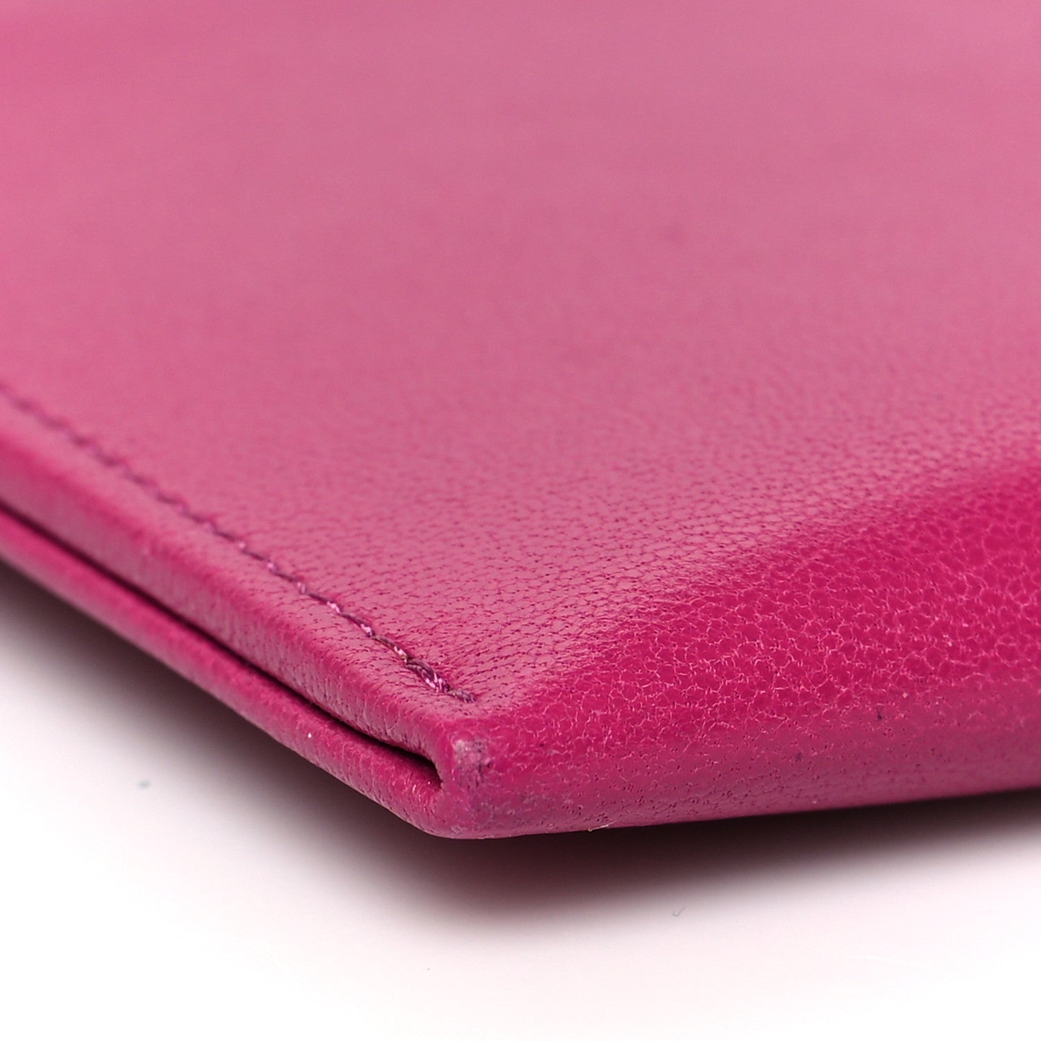 Chanel Calfskin Timeless CC Zip Pouch Fuchsia 10 of 11