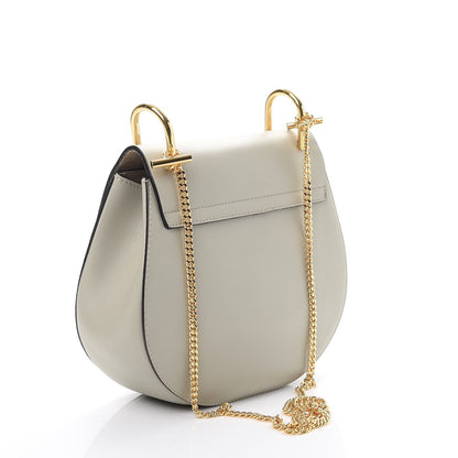 Chloe Grained Calfskin Lambskin Bi-Color Drew Shoulder Bag Black 3 of 7